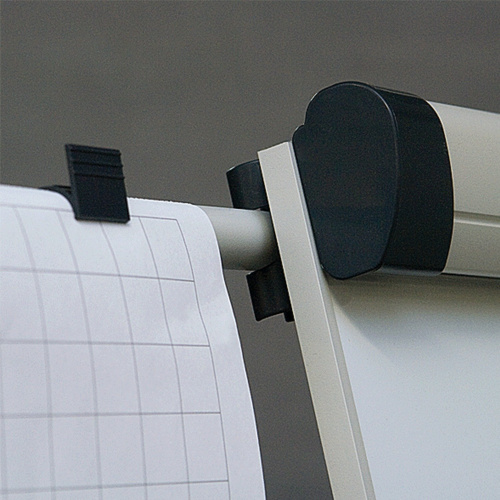Доска-флипчарт магнитно-маркерная 2х3, 70х100 см, передвижная, держатели для бумаги фото 2