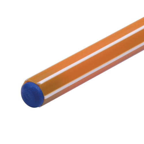 Ручка шариковая масляная PENSAN Officepen 1010, СИНЯЯ, корпус оранжевый, 1 мм, линия 0,8 мм фото 3