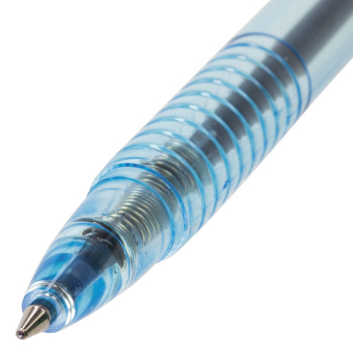 Ручка шариковая масляная автоматическая BRAUBERG "Click Blue", линия письма 0,5 мм, синяя фото 2