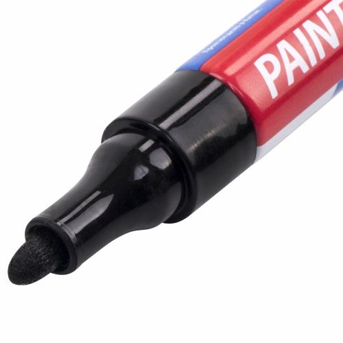 Маркер-краска лаковый BRAUBERG EXTRA (paint marker), 2 цв., 4 мм, белый/черный фото 7