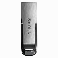 Флеш-диск SANDISK Ultra Flair, 32 GB, USB 3.0, металлический корпус, серебристый/черный