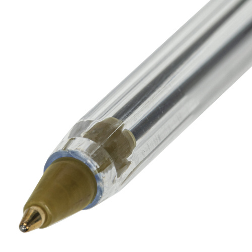 Ручки шариковые STAFF "Basic Budget BP-05", 8 штук, узел 1 мм, линия письма 0,5 мм, синие фото 6