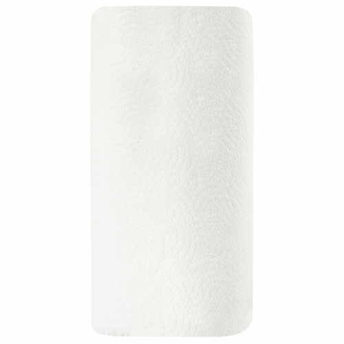 Полотенца бумажные LAIMA, бытовые, спайка 2 шт., 2-х слойные, (2х30 м), 22х23 см, белые фото 4