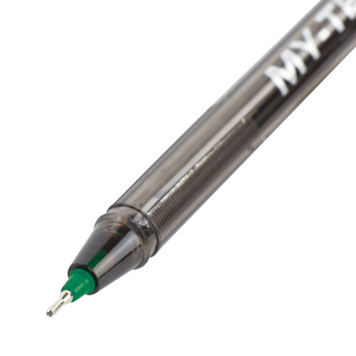 Ручка шариковая масляная PENSAN "My-Tech", линия 0,35 мм, зеленая фото 5