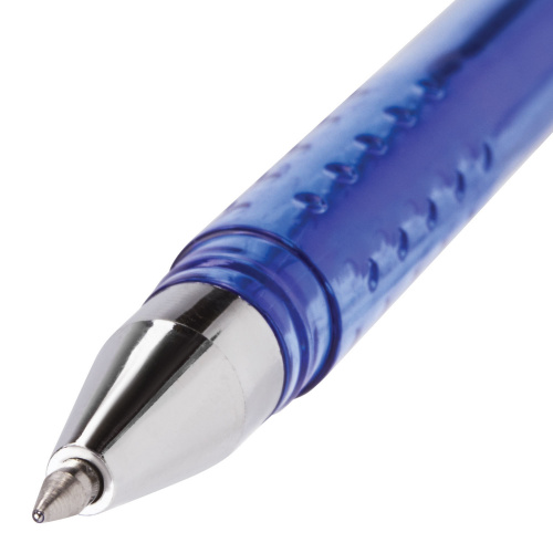 Ручка стираемая гелевая STAFF "College EGP-102", корпус синий, линия письма 0,38 мм, синяя фото 10