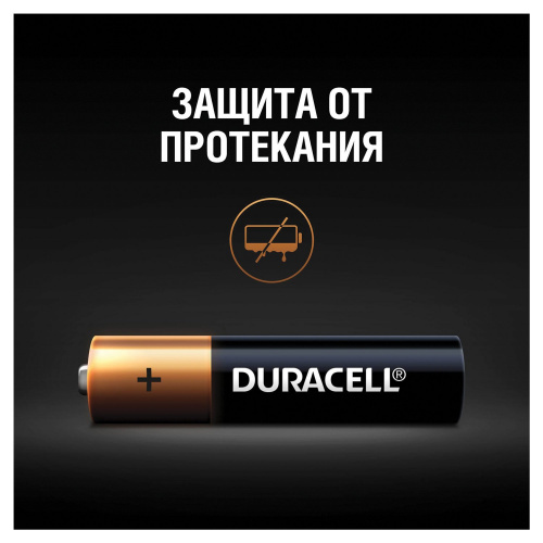 Батарейки DURACELL Basic, AAA, 4 шт., алкалиновые, мизинчиковые, блистер фото 6