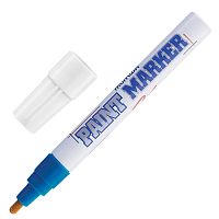 Маркер-краска лаковый (paint marker) MUNHWA, 4 мм, нитро-основа, алюминиевый корпус, синий