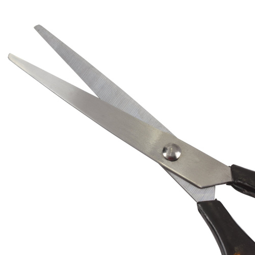 Ножницы STAFF "Basic" 160 мм, ручки под янтарь, ПВХ чехол с европодвесом фото 2