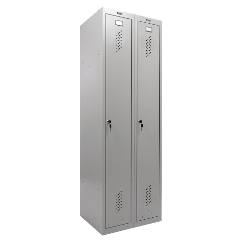 Шкаф металлический для одежды BRABIX "LK 21-80", 2 секции, 1830х800х500 мм, 37 кг, усиленный фото 9