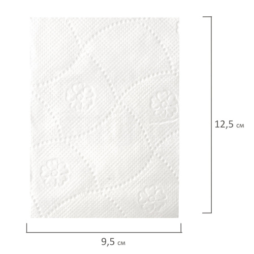 Бумага туалетная бытовая LAIMA, спайка 8 шт., 2-х слойная, (8х19 м), белая фото 3