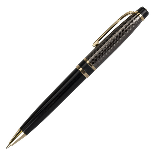 Ручка подарочная шариковая BRAUBERG Sonata, корпус золотистый с черным, линия письма 0,5 мм, синяя фото 8