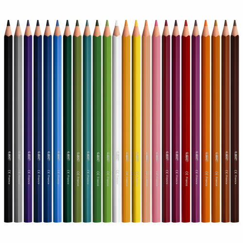 Карандаши цветные BIC "Color UP", пластиковые, трехгранные, 12 цветов фото 4