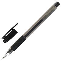 Ручка гелевая с грипом STAFF "Basic", корпус тонированный, линия письма 0,35 мм, черная