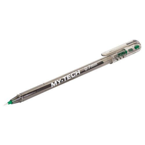 Ручка шариковая масляная PENSAN "My-Tech", линия 0,35 мм, зеленая фото 3