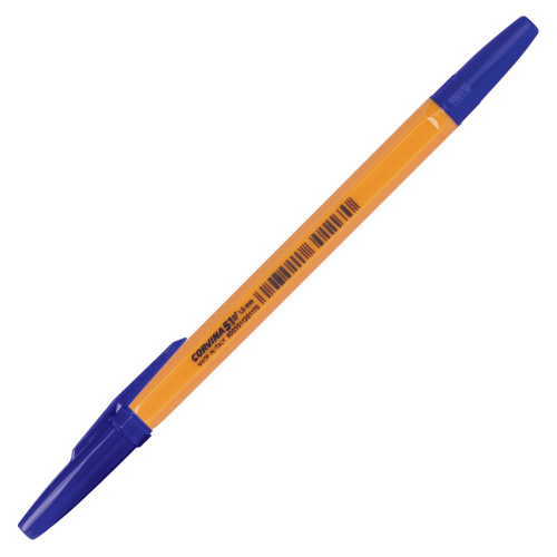 Ручка шариковая CORVINA (Италия) "51 Vintage", корпус оранжевый, линия письма 0,7 мм, синяя фото 4