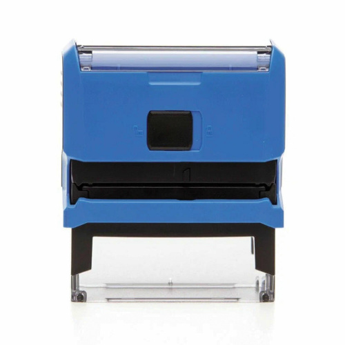 Штамп самонаборный TRODAT, 5-строчный, 58х22 мм, синий без рамки, кассы в комплекте фото 7