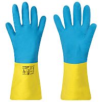 Перчатки неопреновые LAIMA EXPERT, химически устойчивые, х/б напыление, размер L