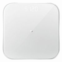 Весы напольные XIAOMI Mi Smart Scale 2, электронные, максимальная нагрузка 150 кг, квадрат, стекло, белые, NUN4056GL