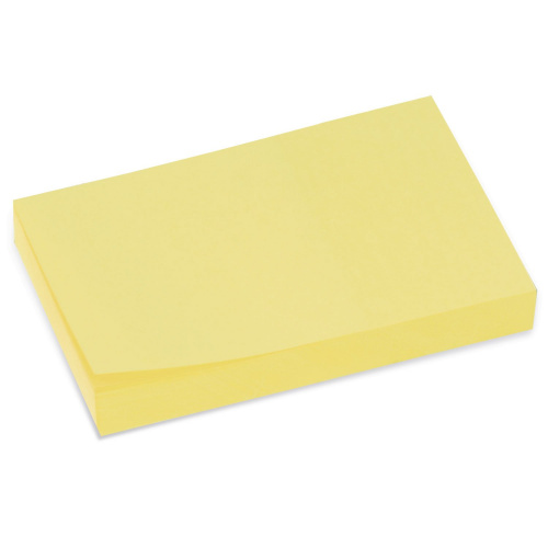 Блок самоклеящийся (стикеры) BRAUBERG, 76х51 мм, 100 л., желтый фото 2