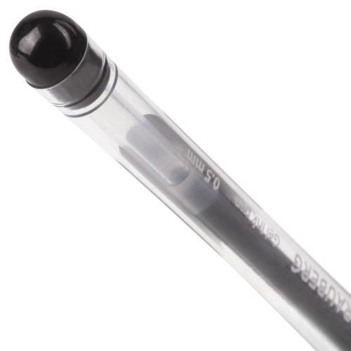 Ручка гелевая с грипом BRAUBERG "Geller", узел 0,5 мм, линия письма 0,35 мм, черная фото 6