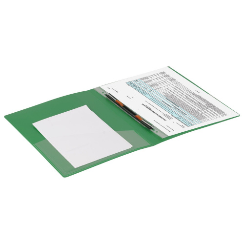 Папка BRAUBERG "Contract", с металлич скоросшивателем и внутрен карманом, до 100 л., 0,7 мм, зеленая фото 7
