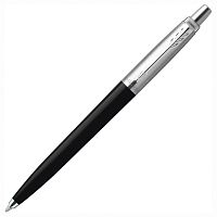 Ручка шариковая PARKER "Jotter Orig Black", корпус черный, детали нержавеющая сталь, синяя, RG0033010