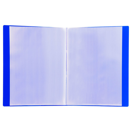 Папка 20 вкладышей BRAUBERG "Neon", 16 мм, неоновая, синяя фото 3