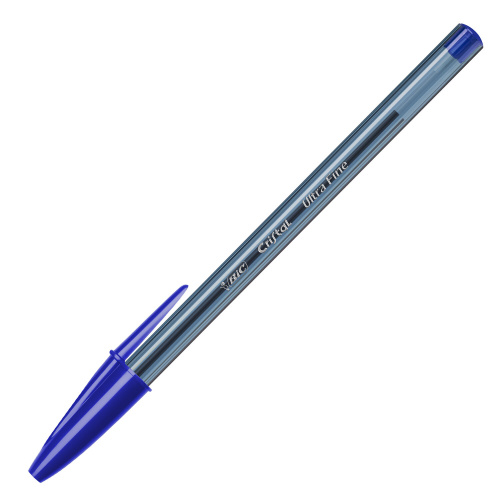 Ручка шариковая BIC "Cristal Exact", узел 0,7 мм, линия письма 0,28 мм, корпус тонированный, синяя фото 4