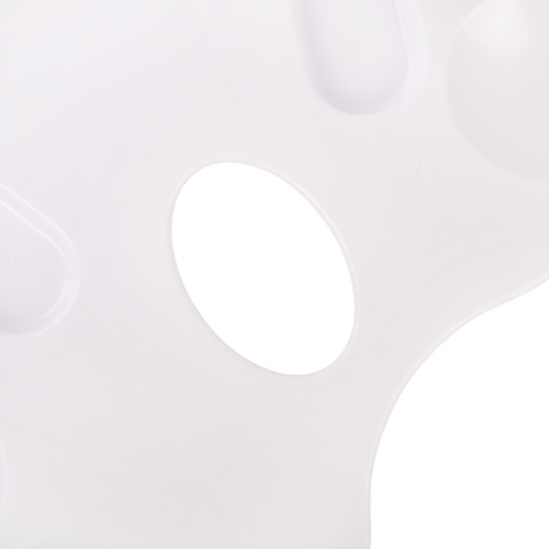 Палитра для рисования ПИФАГОР, 20 ячеек, белая, пластиковая, овальная фото 4