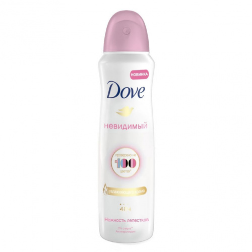 Дезодорант-антиперспирант спрей "Dove" Invisible Dry Невидимый Нежность лепестков 150 мл
