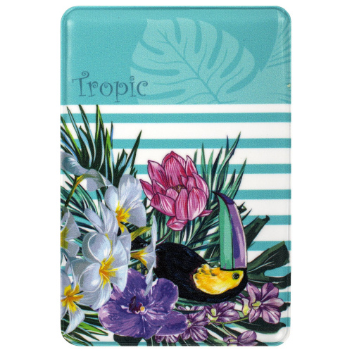 Обложка-карман для проездных документов, карт, пропусков STAFF "Tropic", 100х65 мм, фотопечать фото 7