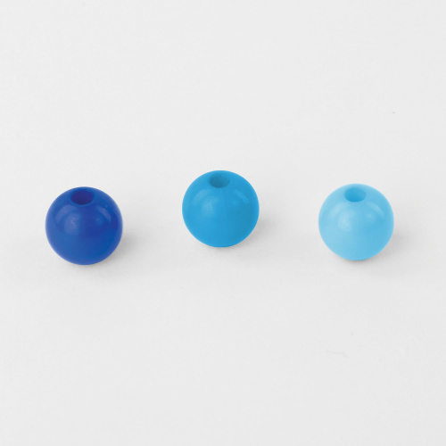 Бусины для творчества ОСТРОВ СОКРОВИЩ "Шарики", 8 мм, 30 грамм, бирюзовые, светло-голубые, голубые фото 3