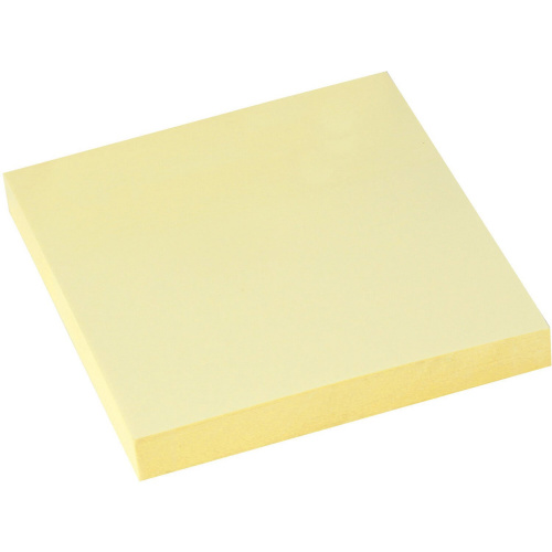 Блок самоклеящийся (стикеры) BRAUBERG, 76х76 мм, 100 л., желтый фото 2