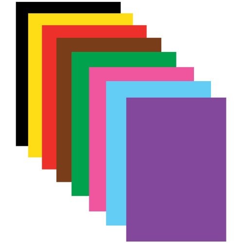 Цветная бумага BRAUBERG "Космос", А4, офсетная, 16 листов, 8 цветов, на скобе фото 2