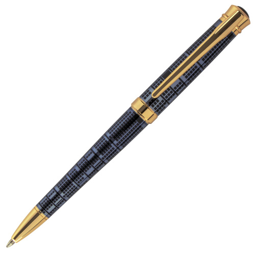 Ручка подарочная шариковая GALANT "TRAFORO", корпус синий, детали золотистые, синяя фото 10