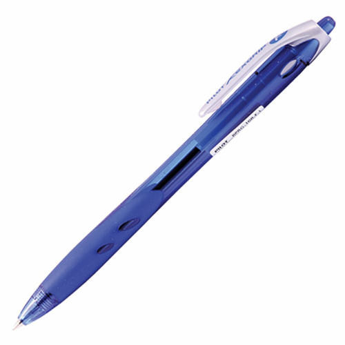 Ручка шариковая масляная автоматическая PILOT "Rex Grip", линия письма 0,32 мм, синяя фото 3