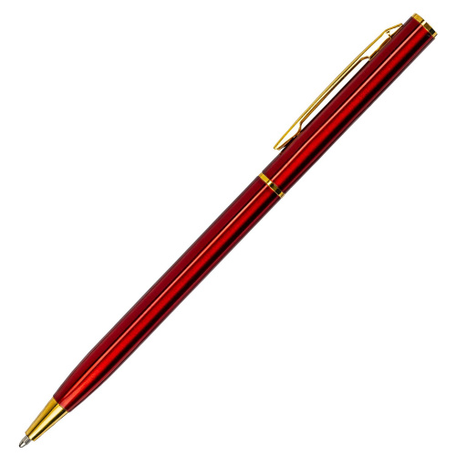 Ручка подарочная шариковая BRAUBERG "Slim Burgundy", корпус бордо, линия письма 0,7 мм, синяя фото 5