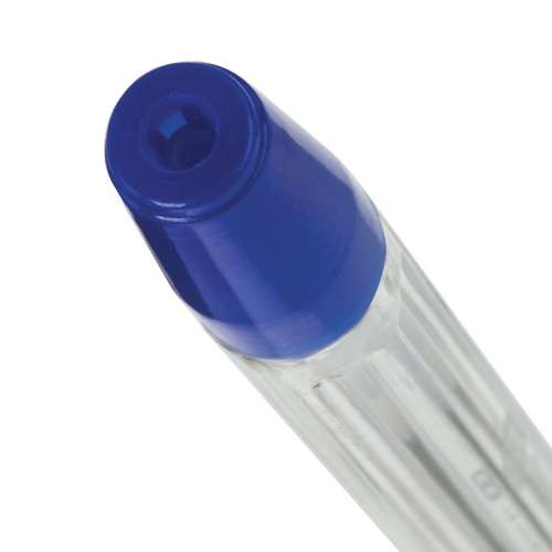 Ручка шариковая масляная с грипом BRAUBERG "i-Rite GT", корпус прозрачный, синяя фото 7