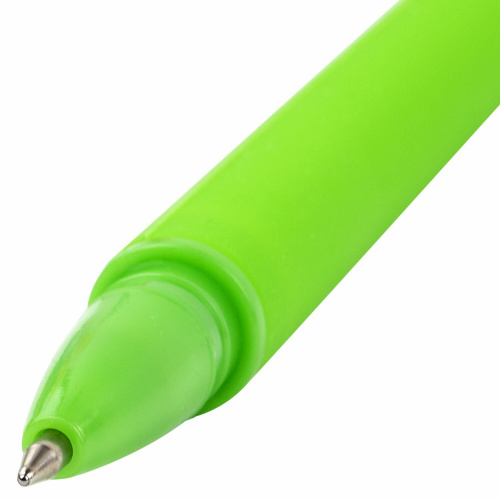 Ручка фигурная шариковая ЮНЛАНДИЯ "Авокадо", мягкий силиконовый корпус, пишущий узел 0,7 мм, синяя фото 7