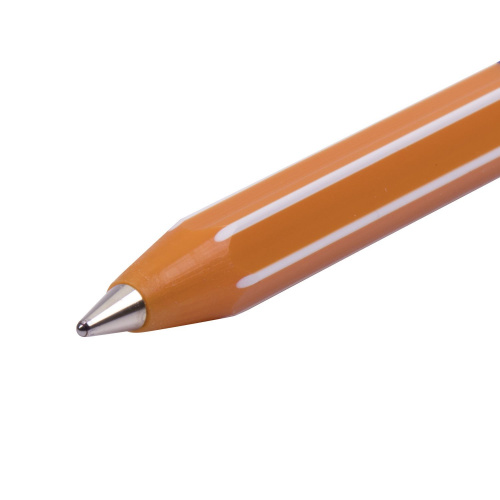 Ручка шариковая масляная PENSAN Officepen 1010, СИНЯЯ, корпус оранжевый, 1 мм, линия 0,8 мм фото 4