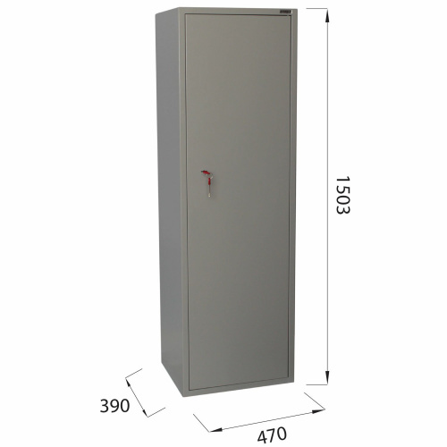 Шкаф металлический для документов BRABIX "KBS-031Т", 1503х470х390 мм, 35 кг, трейзер, сварной фото 6