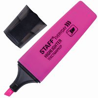Текстовыделитель STAFF EVERYDAY, скошенный наконечник 1-5 мм, розовый