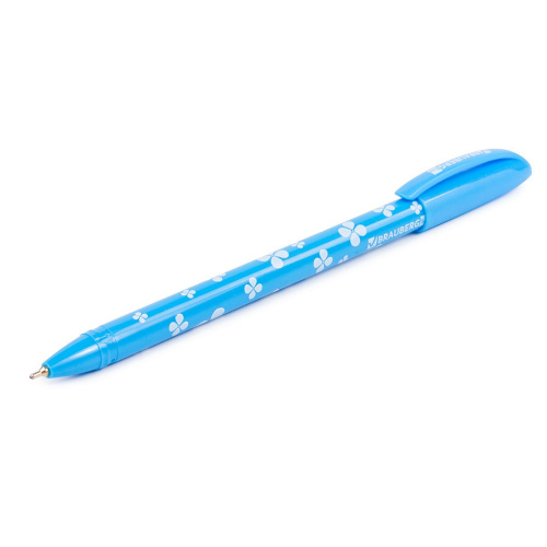 Ручка шариковая масляная BRAUBERG "FRUITY SF", с узором, линия письма 0,5 мм, синяя фото 4