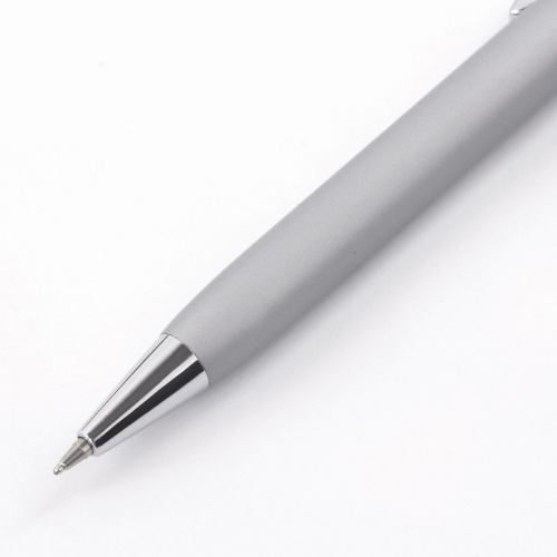 Ручка подарочная шариковая BRAUBERG "Vocale", корпус серебристый, линия письма 0,5 мм, синяя фото 2