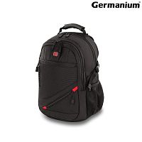 Рюкзак GERMANIUM "S-01", 47х32х20 см, универсальный, с отделением для ноутбука, влагостойкий, черный