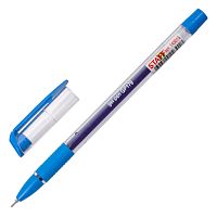 Ручка гелевая с грипом STAFF "College", корпус прозрачный, линия письма 0,3 мм, синяя