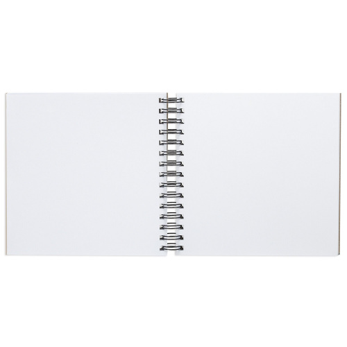 Скетчбук BRAUBERG ART CLASSIC, 195х195 мм, 60 л., гребень, твердая обложка, белая бумага фото 4