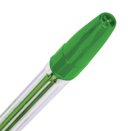 Ручка шариковая CORVINA "51 Classic", корпус прозрачный, узел 1 мм, линия письма 0,7 мм, зеленая фото 7