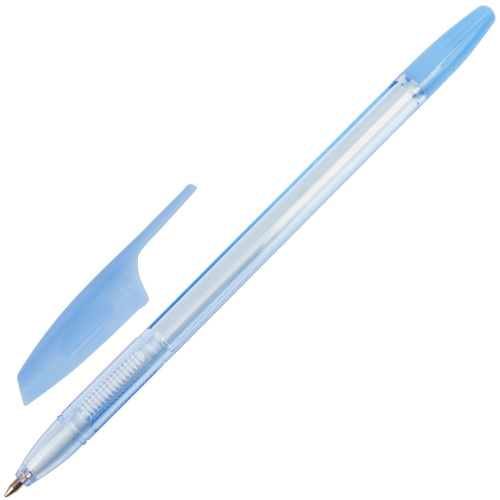 Ручка шариковая BRAUBERG "X-333" PASTEL, корпус тонированованный, линия письма 0,35 мм, синяя фото 9