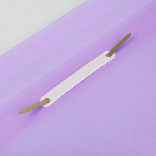 Скоросшиватель пластиковый BRAUBERG "Pastel", А4, 130/180 мкм, цвет лиловый фото 4